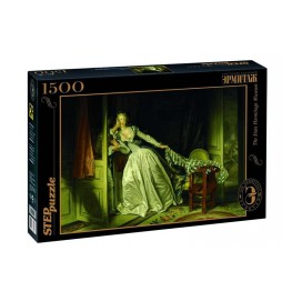 Puzzle 1500 Fragonard Kradmý polibek (ze sbírek ruských muzeí)