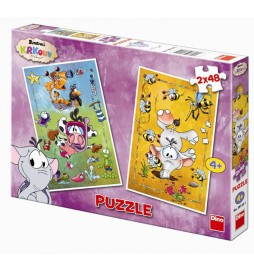 Krkouni - puzzle 2 motivy v balení 2x48