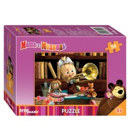 Puzzle mini 54 Máša a Medvěd - Trumpeta