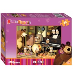 Puzzle 80 Máša a Medvěd - Orchestr