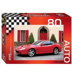 Puzzle 80 Auto Collection - Ferrari Red