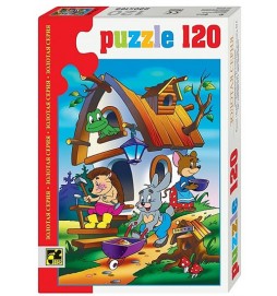 Puzzle 120 Pohádky - Zvířátka v domečku