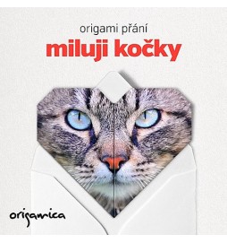 Origami přání - Miluji kočky