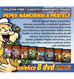 Pepek námořník a přátelé - box 8 DVD