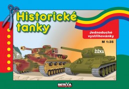 Historické tanky - Jednoduché vystřihovánky - neuveden