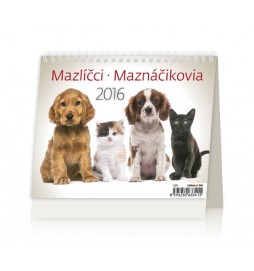 Kalendář stolní 2016 - MiniMax - Mazlíčci