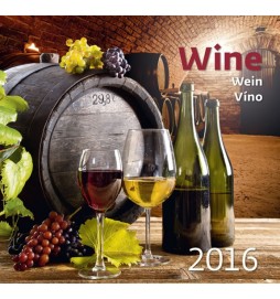 Kalendář nástěnný 2016 - Víno - Wine