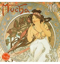 Kalendář 2016 - Alfons Mucha poznámkový 30 x 30 cm