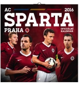 Kalendář nástěnný 2016 - AC Sparta Praha, poznámkový  30 x 30 cm