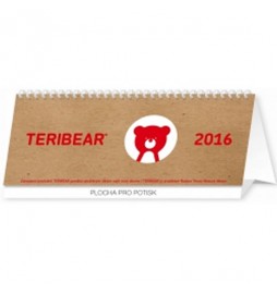 Kalendář stolní 2016 - Teribear plánovací, 2016, 30 x 12,5 cm