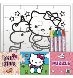 Hello Kitty - Omalovánky puzzle