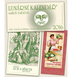 Kalendář 2016 - Lunární + Recepty z babiččiny zahrádky + Devátý rok s Měsícem