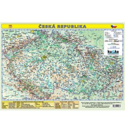 Česká republika - mapa A3 lamino